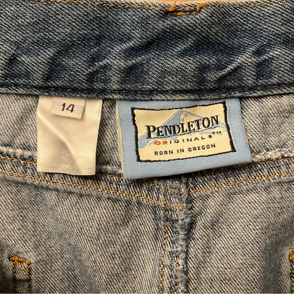 Vintage Pendleton Denim Skirt - Picture 9 of 14